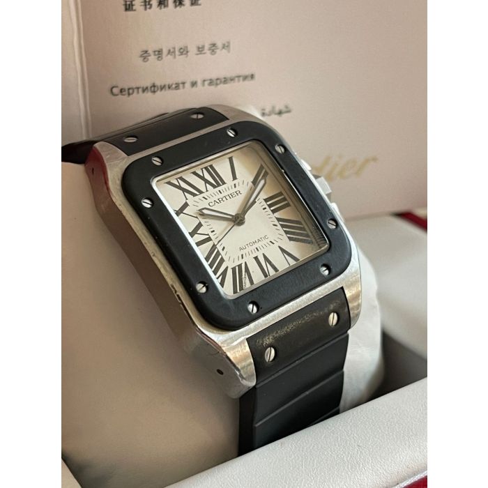 Reloj cartier caucho negro sale