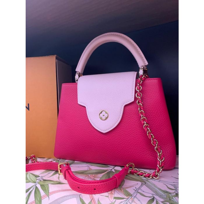 Bolsa Louis Vuitton Capucines BB Magenta Jasmin Rose M21689