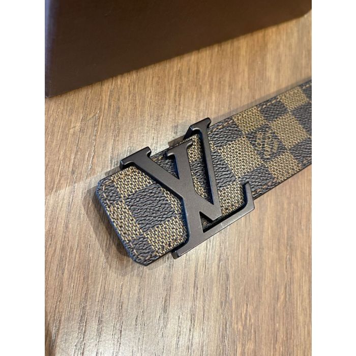 Louis Vuitton, Accessories, Authentic Louis Vuitton Damier Ebene Lv  Initiales Buckle Belt Size 040 M9807