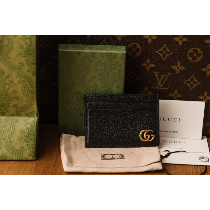 Gg marmont leather money clip on sale